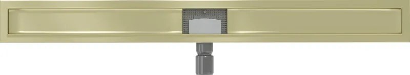 Mexen Flat korpus do odpływu liniowego 90 cm, złoty szczotkowany - 1A15090