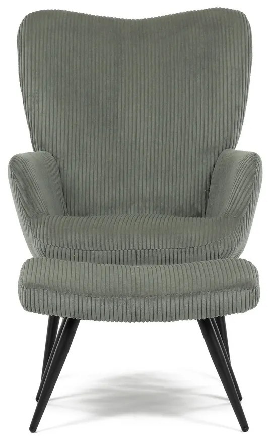 Fotel relaksacyjny z podnóżkiem L7285 GRN6,zielony