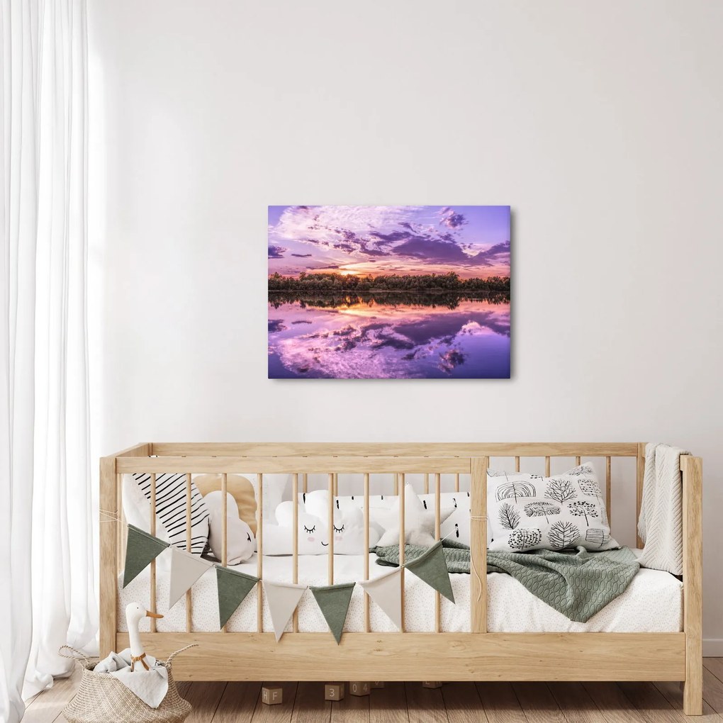 Obraz fioletowego nieba (70x50 cm)