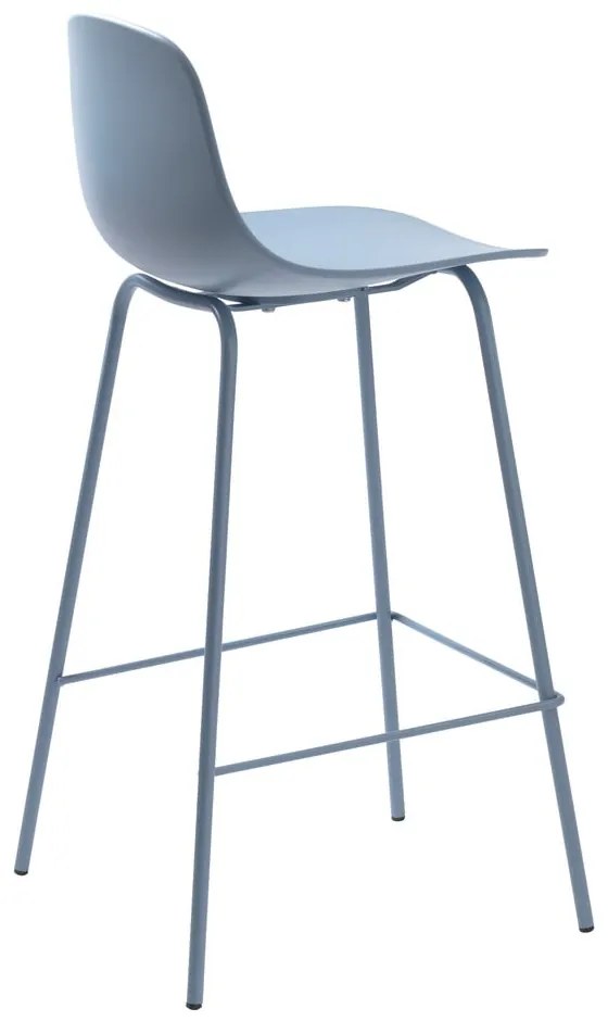 Jasnoniebieski plastikowy hoker 92,5 cm Whitby – Unique Furniture