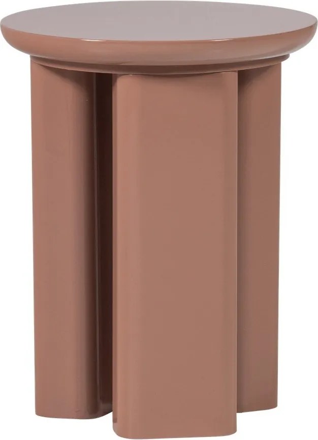 Okrągły stolik z połyskiem ø 40 cm Orivo – WOOOD