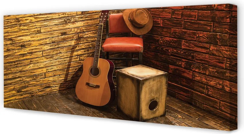 Obraz canvas na ścianę Muzyczny Kącik W Stylu Country