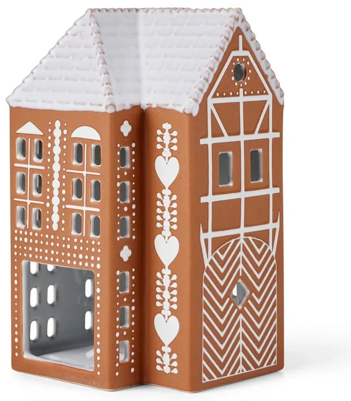 Kamionkowy świecznik na świeczkę typu tealight Gingerbread Lighthouse – Kähler Design