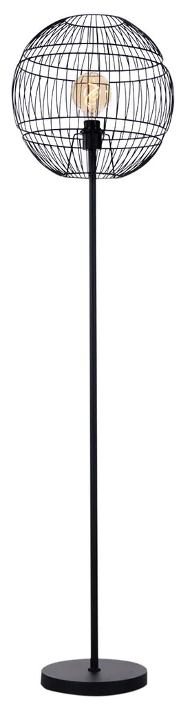 Nowoczesna lampa stojąca czarna - Sphaera