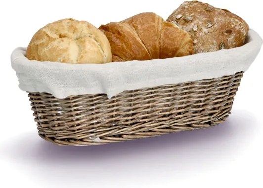 Wiklinowy koszyk na chleb, 33 x 14 x 10 cm