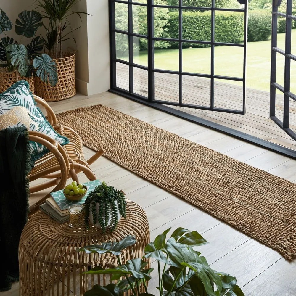 Chodnik z juty tkany ręcznie 60x150 cm Jute Boucle – Flair Rugs