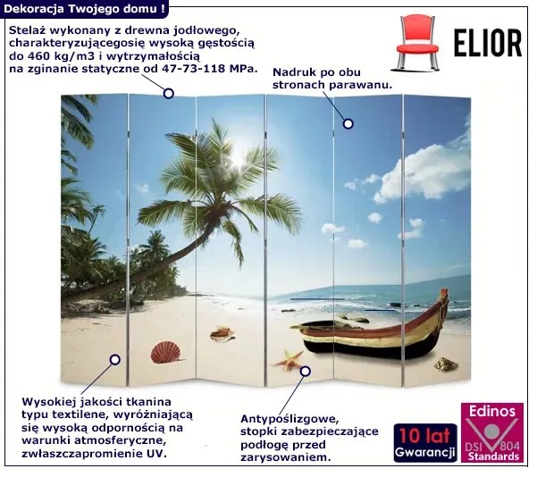 Rozkładany parawan z obustronnym nadrukiem E7-T59