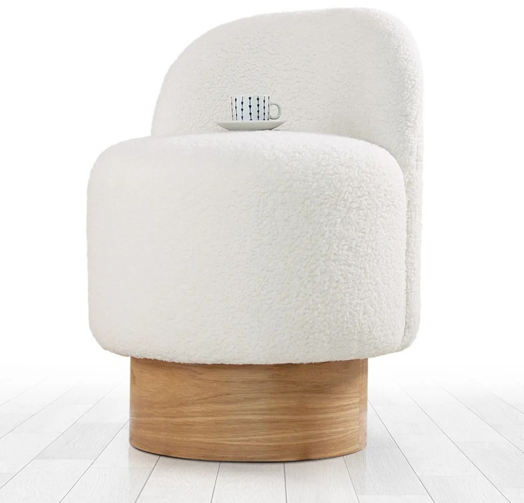 Taboret Monre Teddy White
