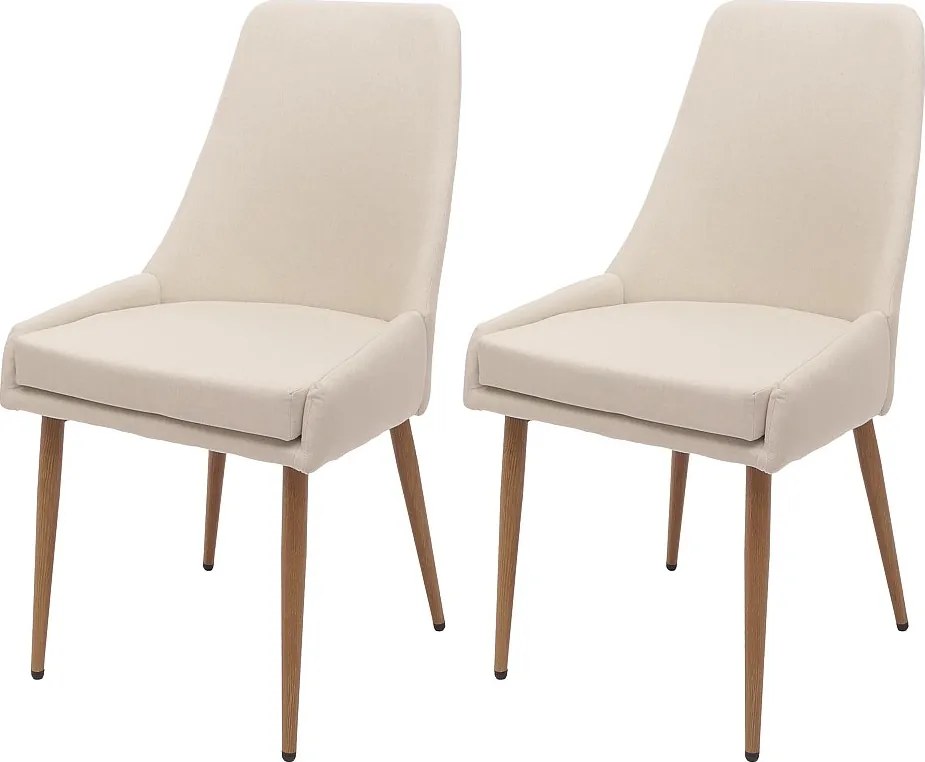 Krzesło do jadalni MCW-O27 (zestaw 2 sztuk),  beżowy