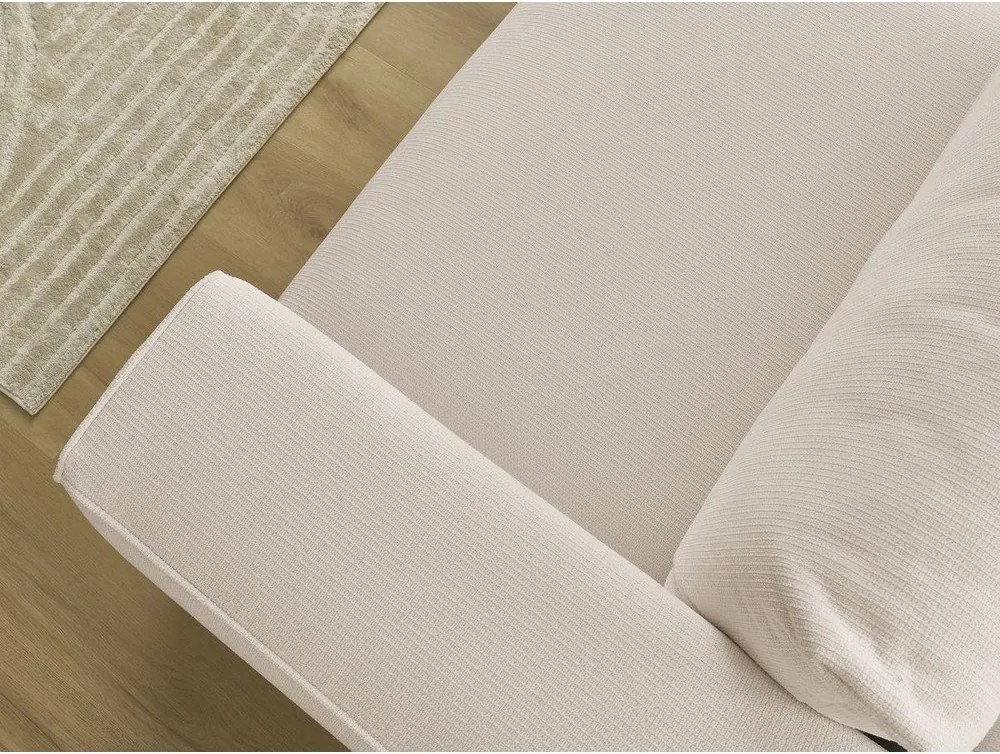 Beżowa rozkładana sofa ze schowkiem 265 cm Ezechiel – Bobochic Paris