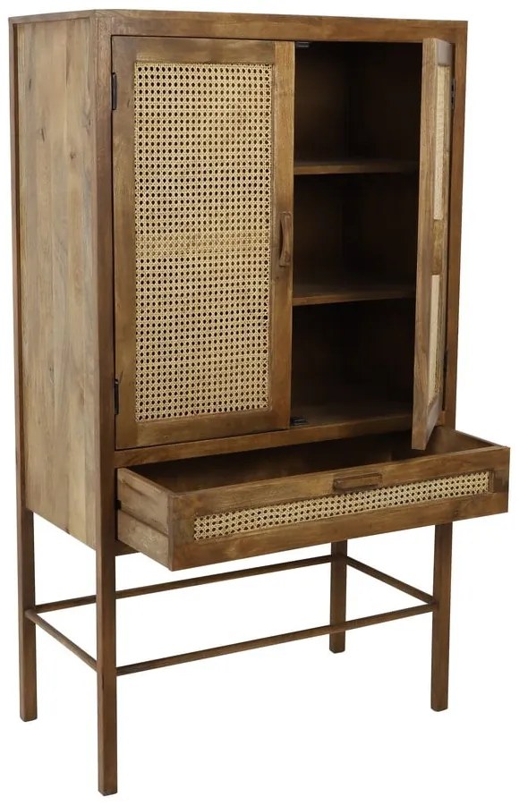 Brązowa komoda z drewna mango 90x160 cm Nipas – Light & Living