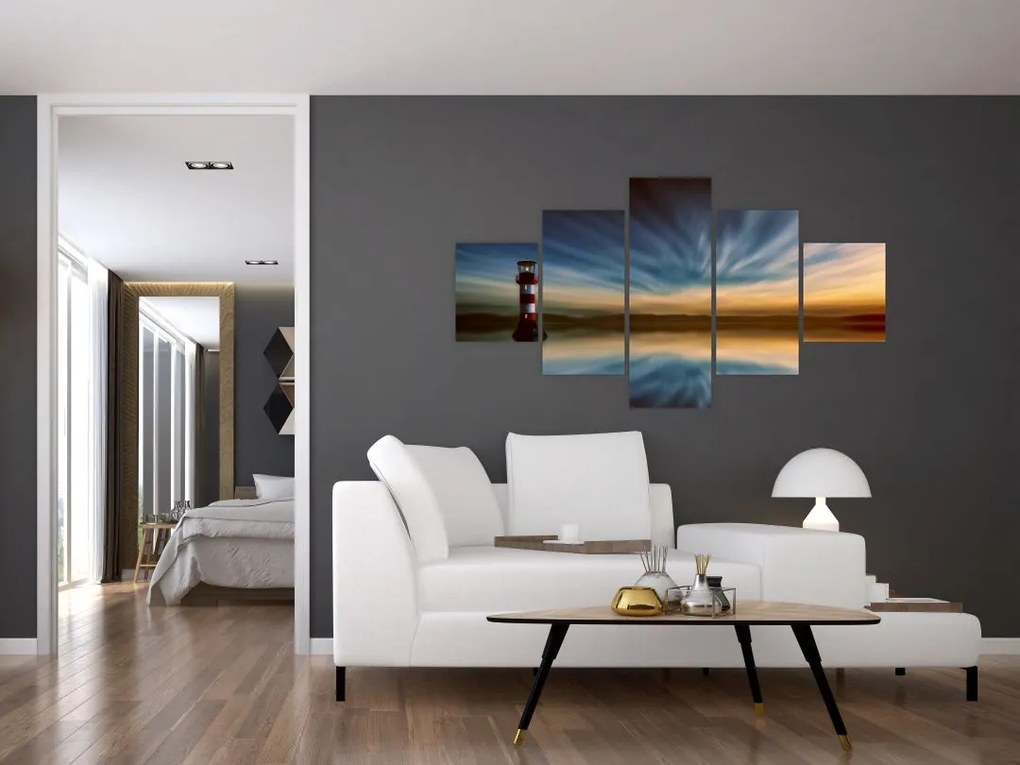 Obraz latarni morskiej (125x70 cm)