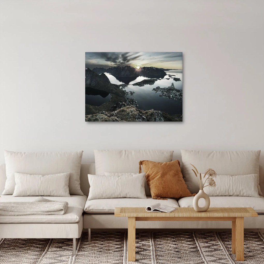 Obraz - Norweskie góry (70x50 cm)