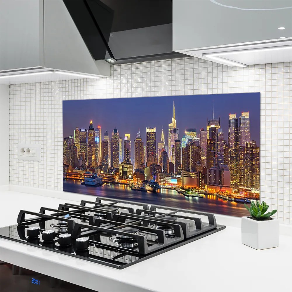 Panel Szklany Panorama Nowoczesnej Metropolii