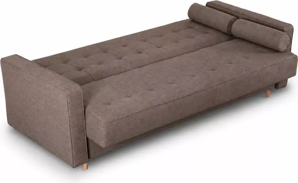 Sofa rozkładana Kysyke z funkcją spania – nowoczesna wersalka z pojemnikiem na pościel