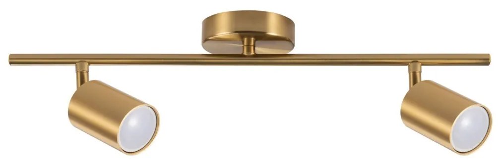 LED RGBW oprawa punktowa GOLDI 2xGU10/6,5W/230V, z regulacją jasności, złota