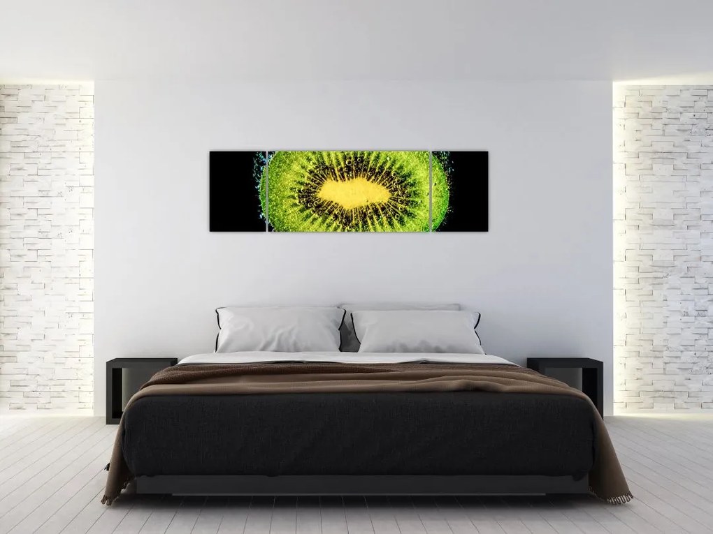 Obraz - szczegół kiwi w wodzie (170x50 cm)