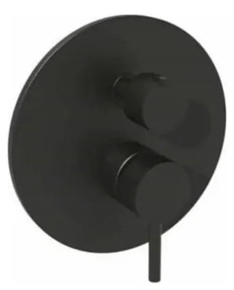 Paffoni - podtynkowa bateria prysznicowa LIGHT, czarna