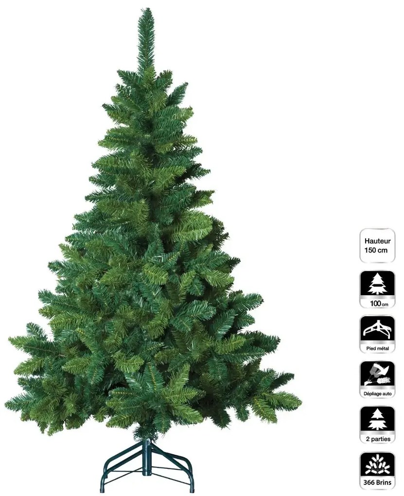 Choinka zielona na święta, 150 cm