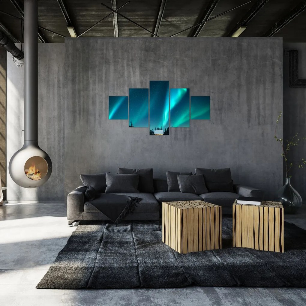 Obraz - Aurora Borealis (125x70 cm)