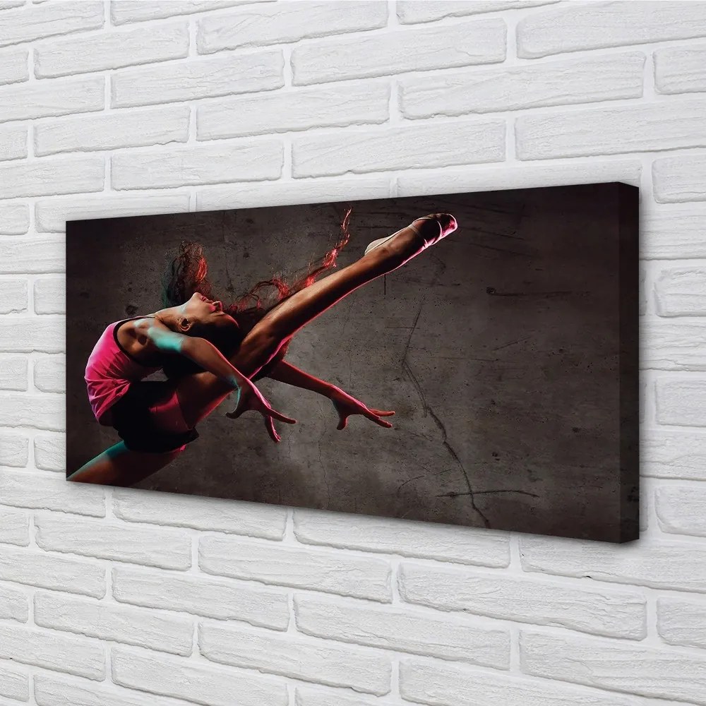 Obraz drukowany na płótnie Kobieta w Szpagacie