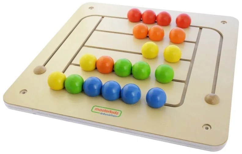 Masterkidz tablica ścienna edukacyjna labirynt koraliki montessori