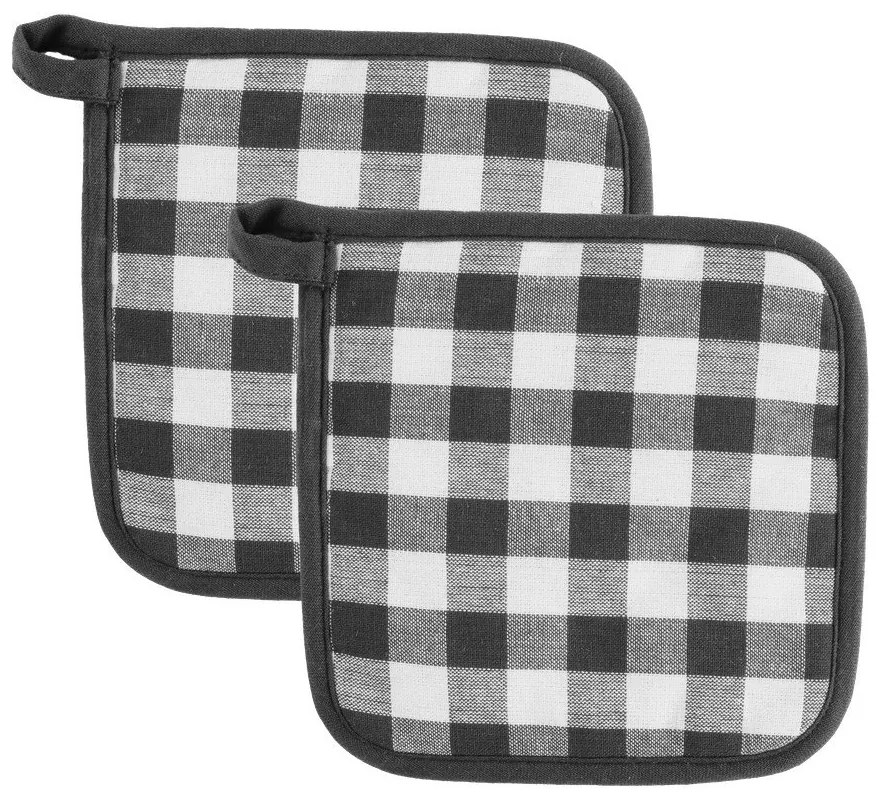 Bawełniane rękawice kuchenne zestaw 2 szt. Gingham – Tiseco Home Studio