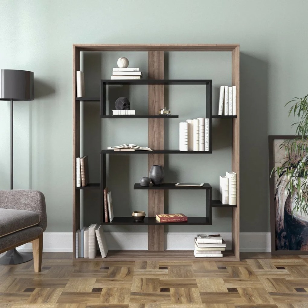 Biblioteczka Esteban Walnut and Black