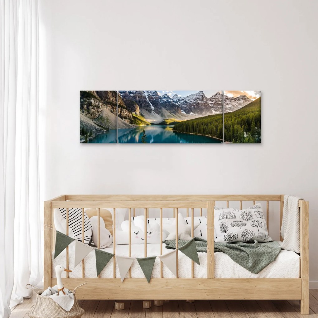Obraz - Kanada, Park Narodowy Banff, Jezioro Moraine (170x50 cm)