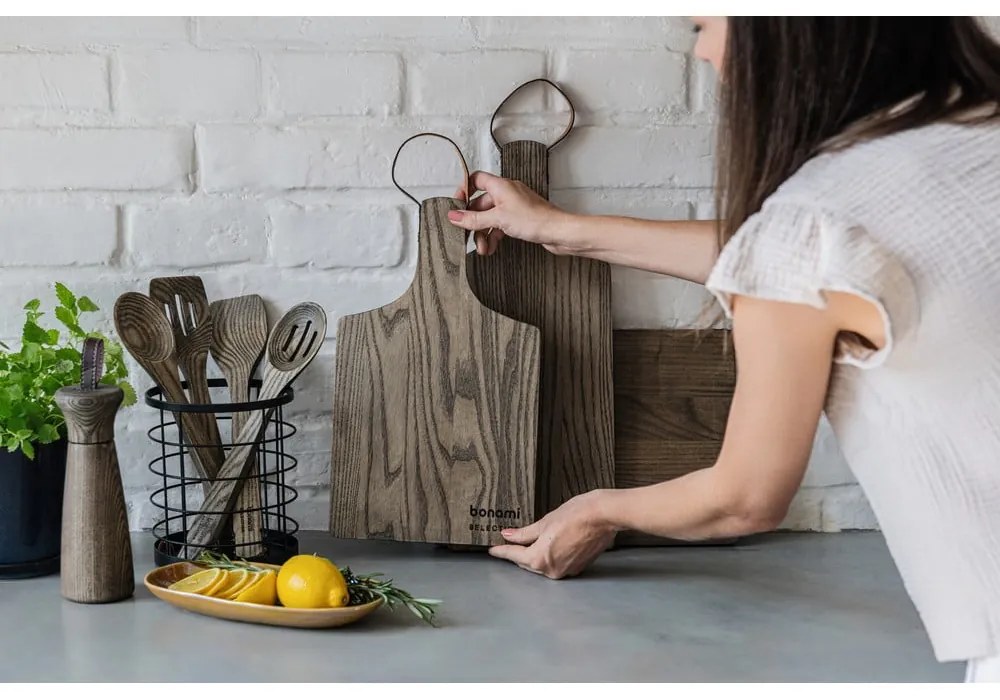 Drewniana deska do serwowania 33 x 23 cm Rustic – Bonami Selection