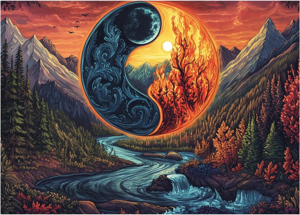 Obraz - Żywioły (70x50 cm)