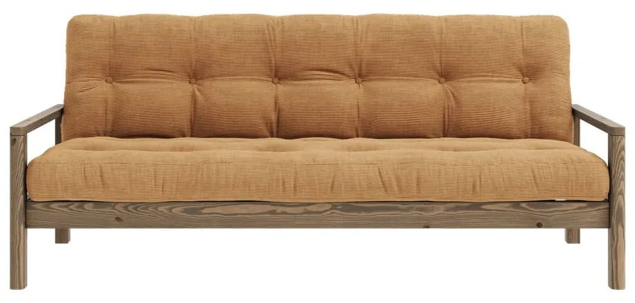 Musztardowa rozkładana sofa 205 cm Knob – Karup Design