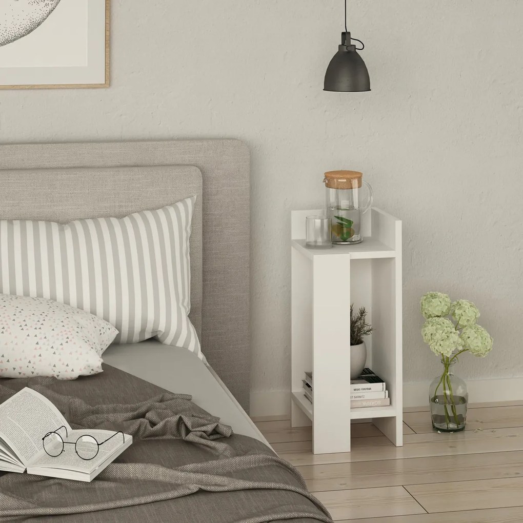 Stolik nocny Elos Right White