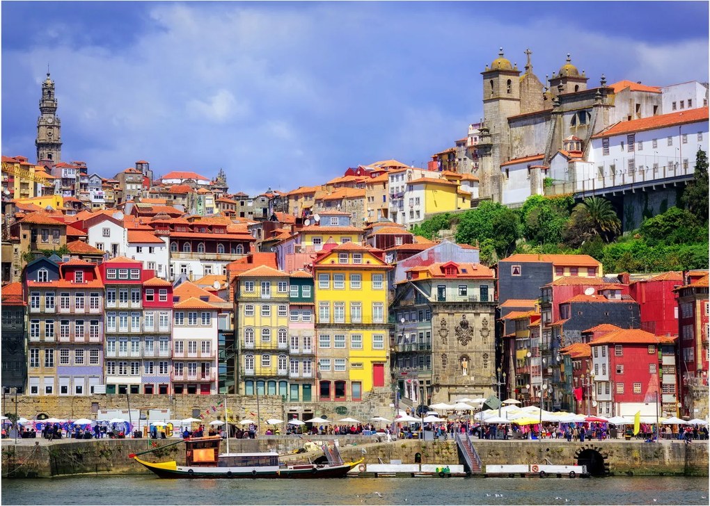 Obraz na szkle - Ribeira, Portugalia (70x50 cm)