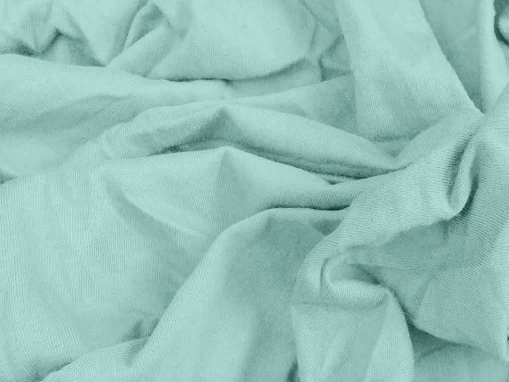 PrzytulneMieszkanie.pl Prześcieradło jersey EXCLUSIVE mentol 140x200 cm