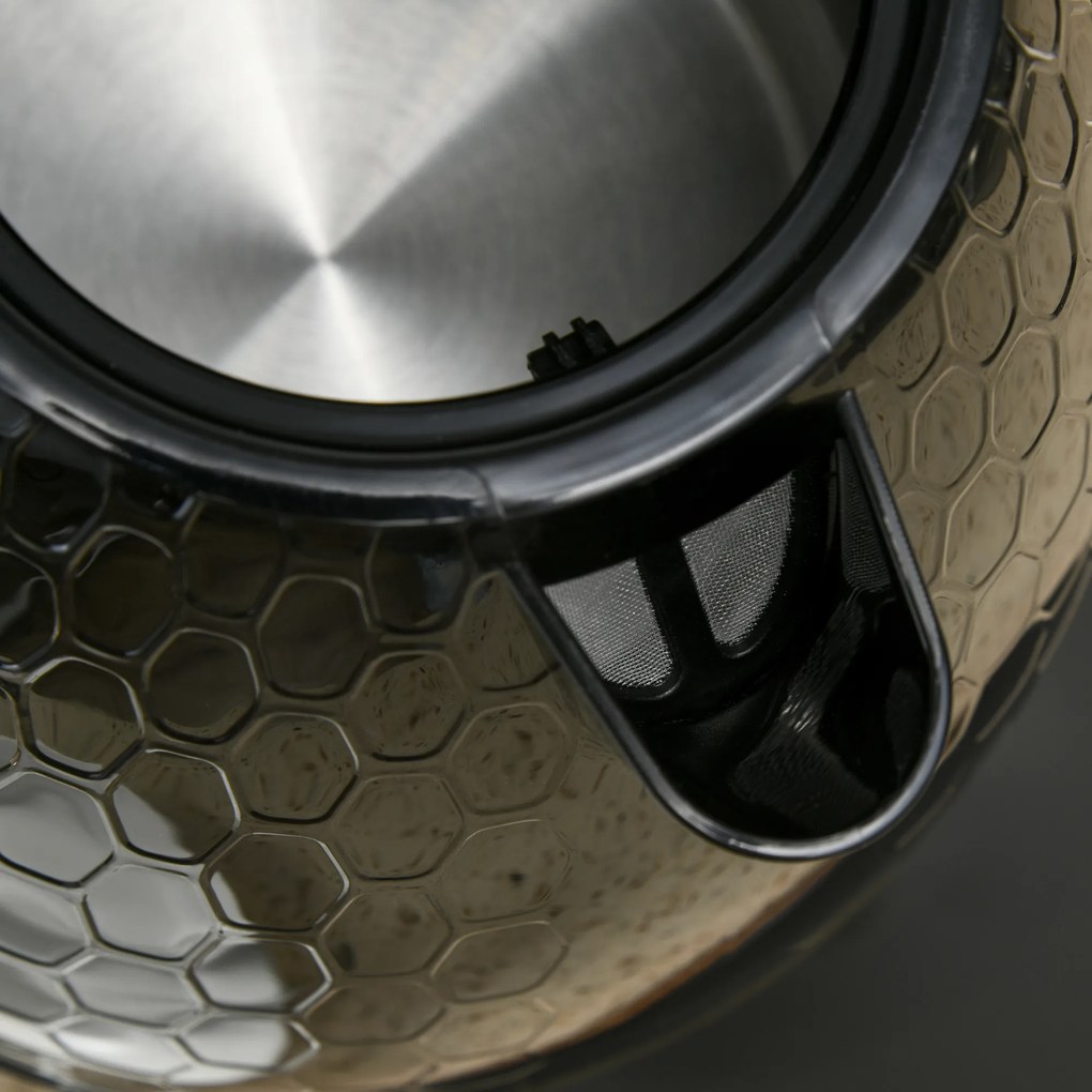 HOMCOM Zestaw czajnika i tostera, 1,7 L, różne tryby, wskaźniki LED, czarny