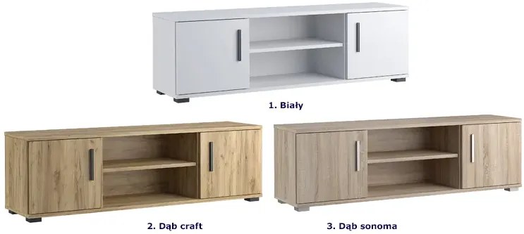 Stojąca szafka rtv dąb craft - Lamans 10X