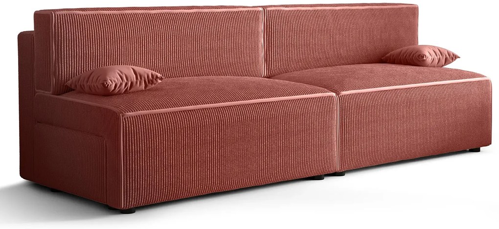 Różowa rozkładana sofa - Lider 3X