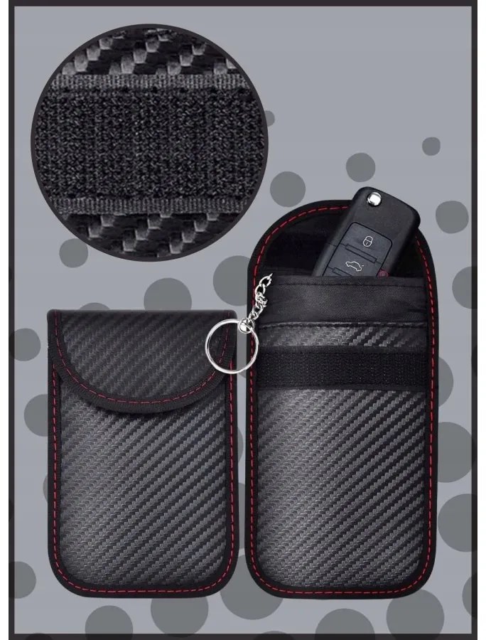 KLATKA FARADAYA ETUI Na Kluczyki samochodowe Keyless Zabezpieczenie Antykradzieżowe
