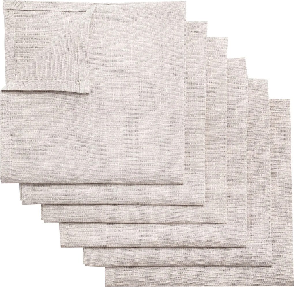 Komplet serwetek 6 szt. 42x42cm Linen 159-15