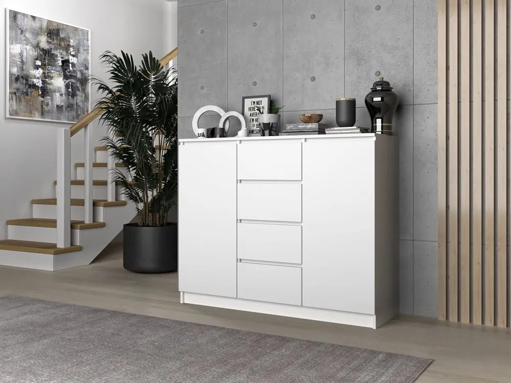 Komoda z 6 szufladami Malwa 2D4S/120 BIAŁY