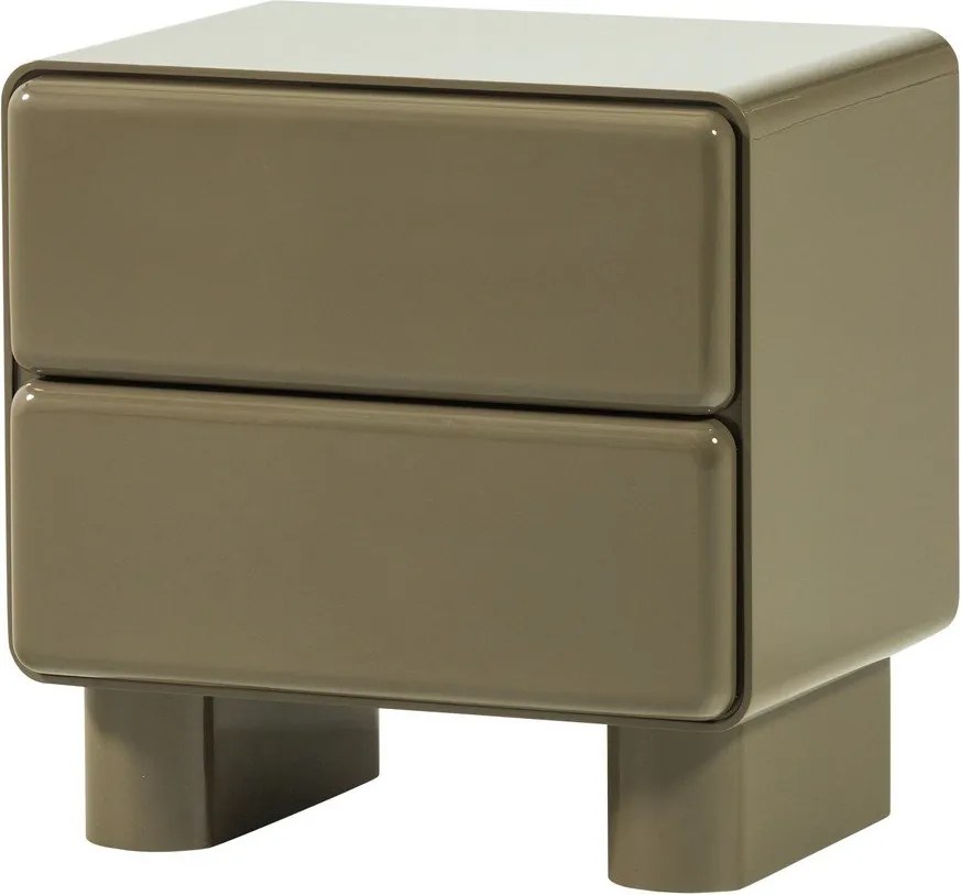 Zielona szafka nocna z połyskiem Lustra – WOOOD