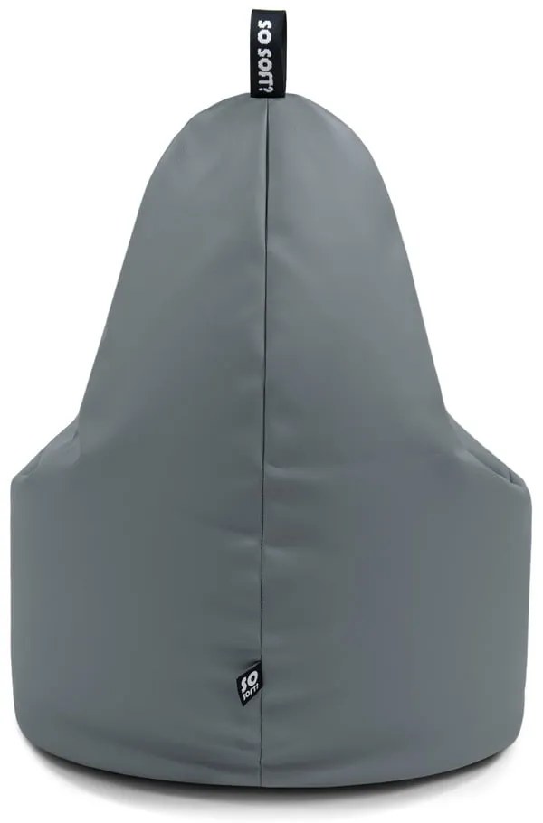 Czerwony worek do siedzenia z imitacji skóry Lull XL – So Soft?