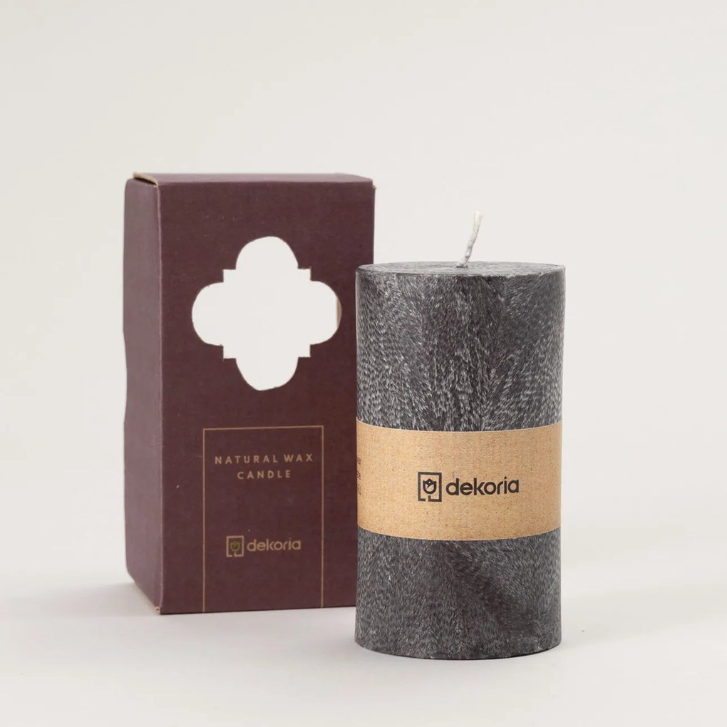 Świeca zapachowa palmowa walec Black