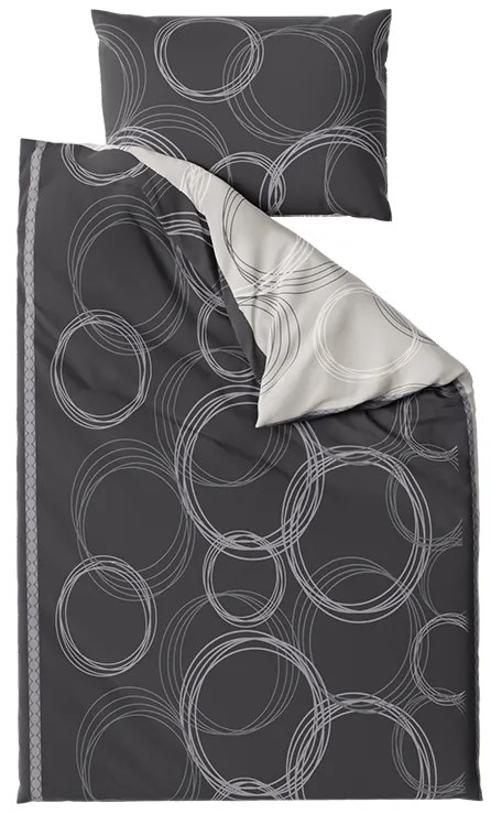 PrzytulneMieszkanie.pl PrzytulneMieszkanie.pl Bawełniana pościel BUBBLES BLEND czarna Rozmiar pościeli: 70 x 90 cm | 140 x 200 cm