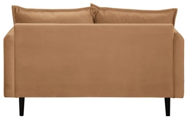 Brązowa aksamitna sofa 138 cm Juli – Ropez