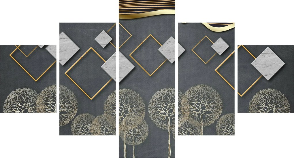 Obraz abstrakcji (125x70 cm)