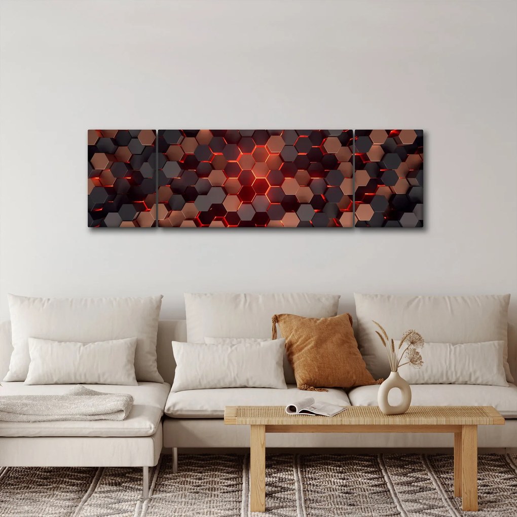 Obraz - Futurystyczna abstrakcja (170x50 cm)