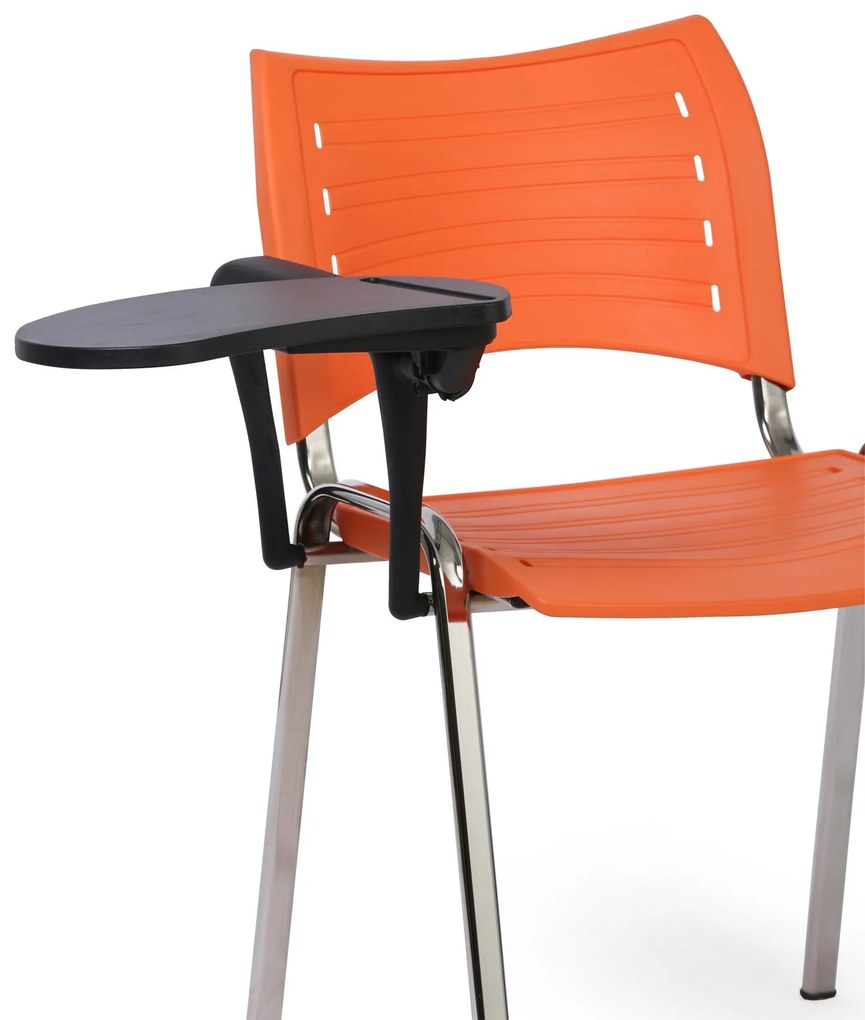 Plastikowy stolik zaokrąglony z podłokietnikiem do krzeseł konferencyjnych SMART, ISO, VIVA, SMILE