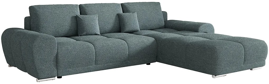 Narożnik z funkcją spania w kolorze morskim D4-W93